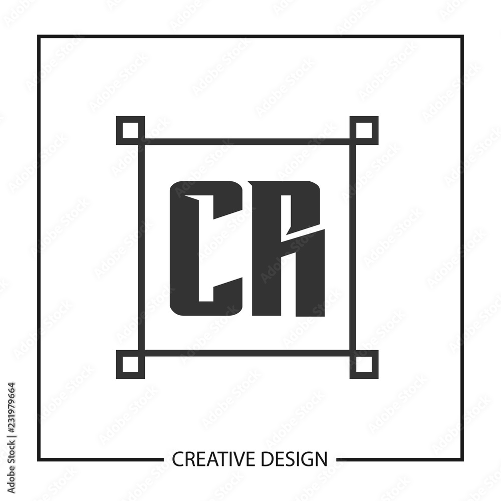 Initial Letter CR Logo Template Design Vector Illustration Initial Letter CR Logo Template Design Vector Illustration