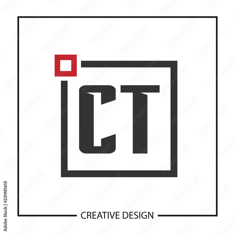 Initial Letter CT Logo Template Design Vector Illustration Initial Letter CT Logo Template Design Vector Illustration
