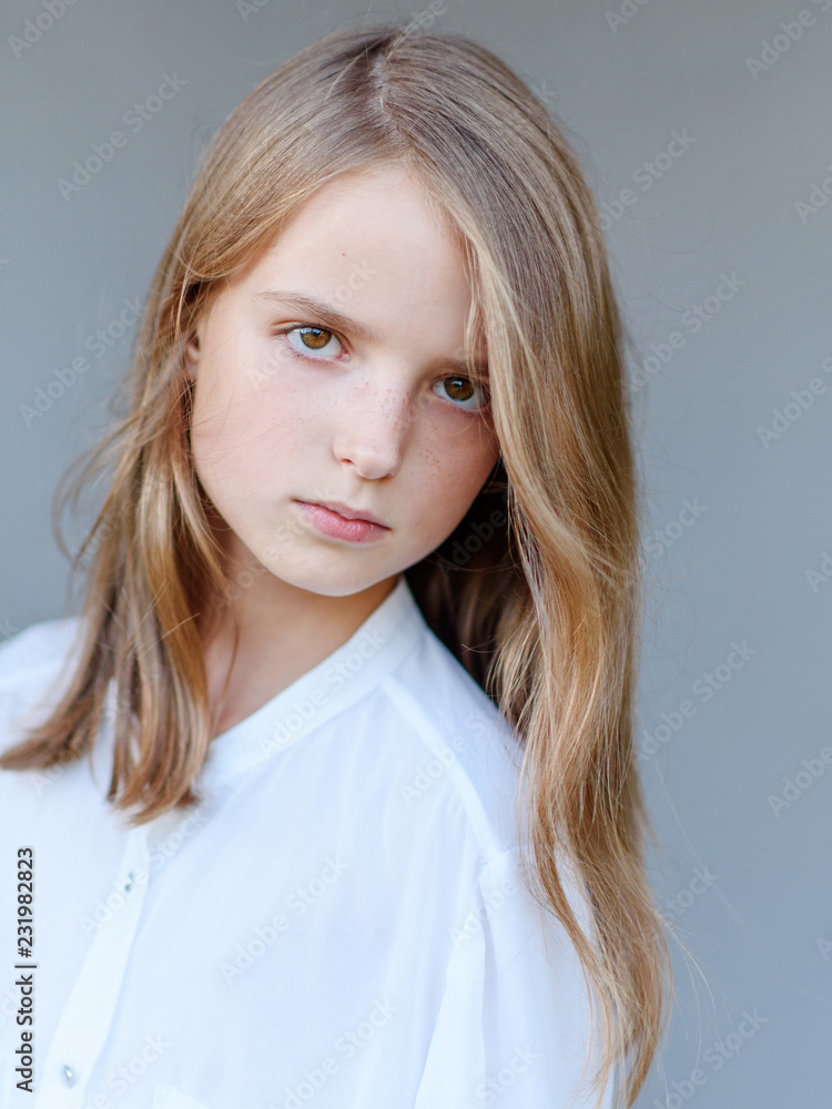 portrait of fashion model girl in studio portrait of fashion model girl in studio