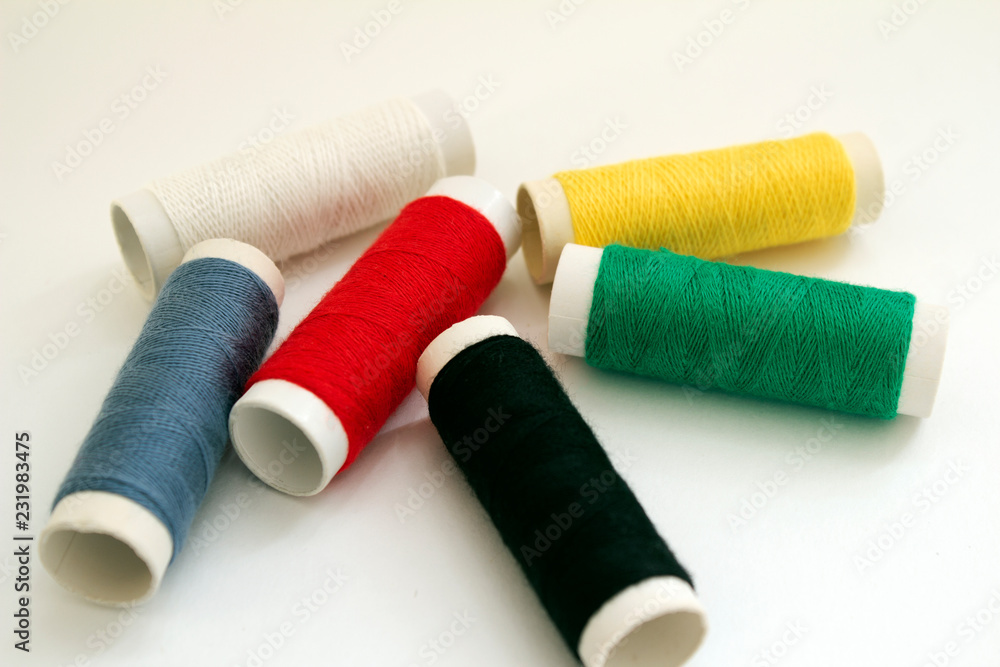 Coils of thread in the shape of the flag of Germany Coils of thread in the shape of the flag of Germany