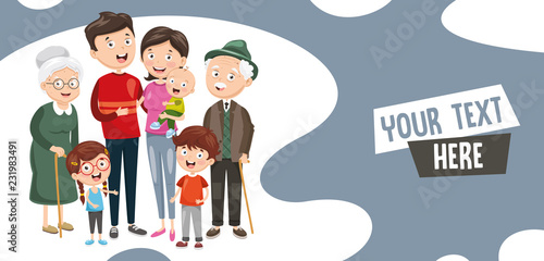 Vector Illustration Of Family