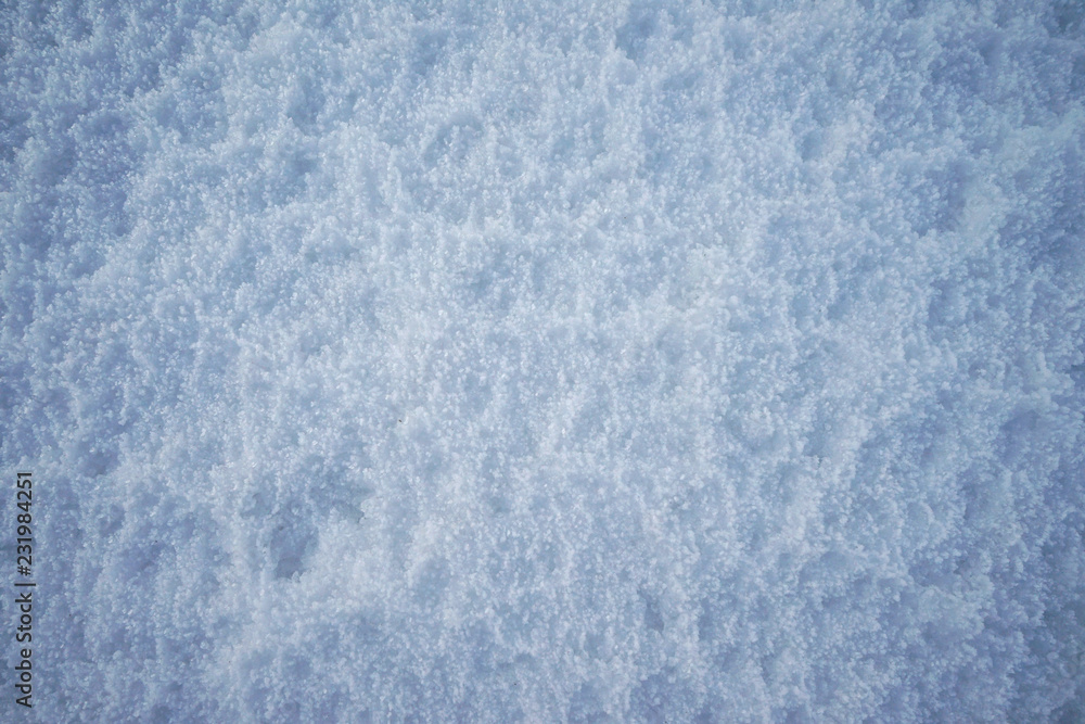 Snow texture on the field.