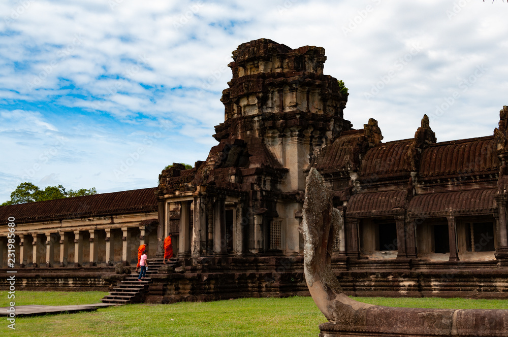 Monks in Angkor Wat, Cambodia
