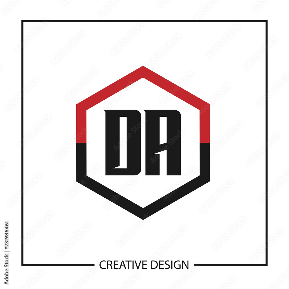 Initial Letter DA Logo Template Design Vector Illustration Initial Letter DA Logo Template Design Vector Illustration