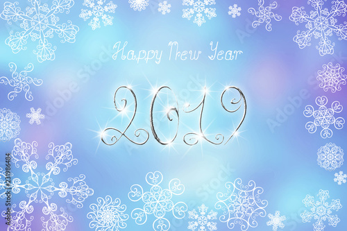 2019 Happy New Year banner ...