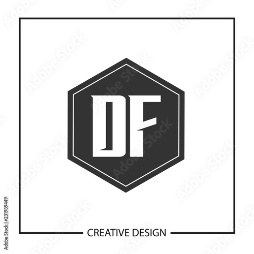 Initial Letter DF Logo Template Design Vector Illustration