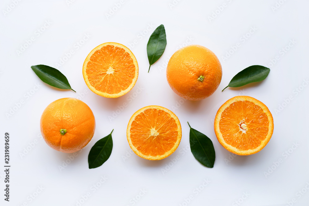 Fresh orange citrus fruit isolated. Fresh orange citrus fruit isolated.