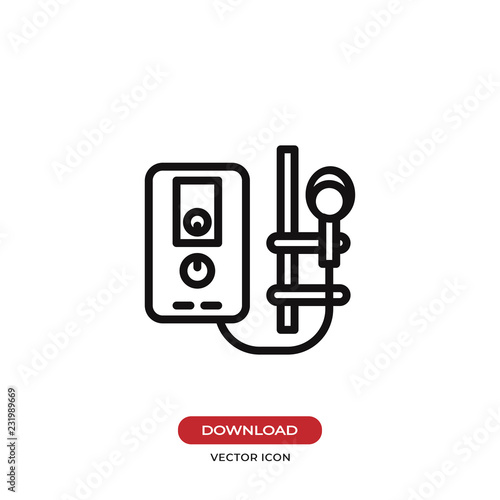 Water heater vector icon