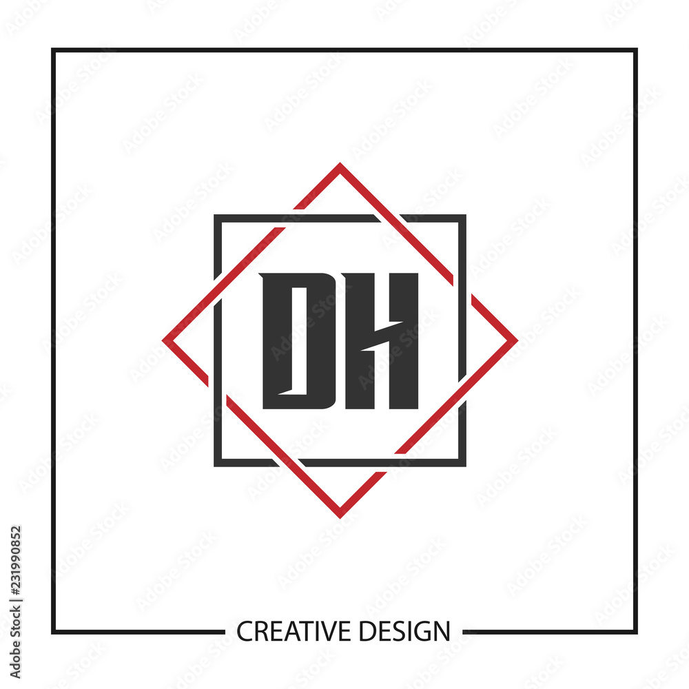 Initial Letter DH Logo Template Design Vector Illustration Initial Letter DH Logo Template Design Vector Illustration