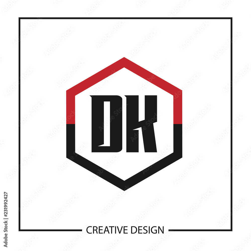 Initial Letter DK Logo Template Design Vector Illustration Initial Letter DK Logo Template Design Vector Illustration