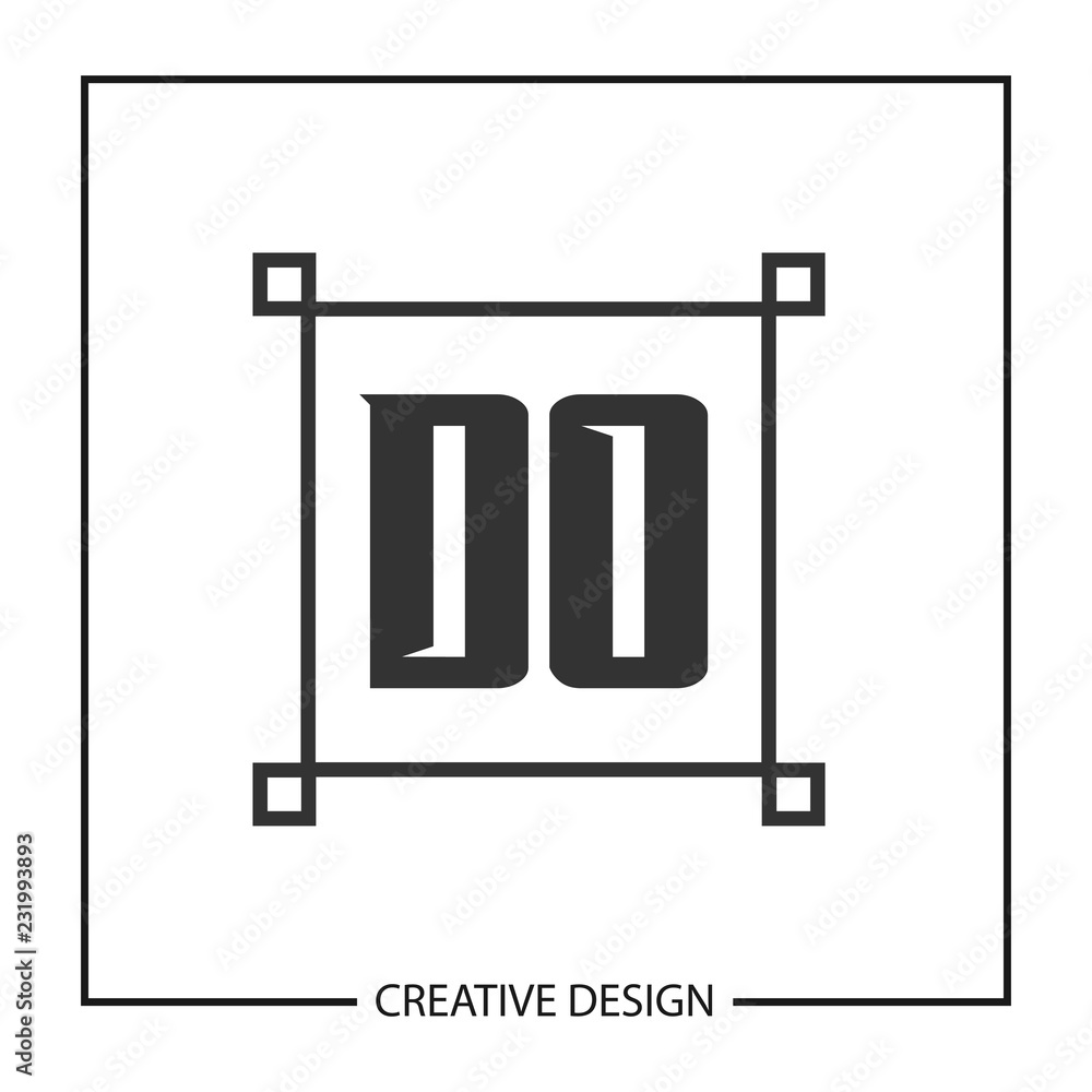Initial Letter DO Logo Template Design Vector Illustration Initial Letter DO Logo Template Design Vector Illustration