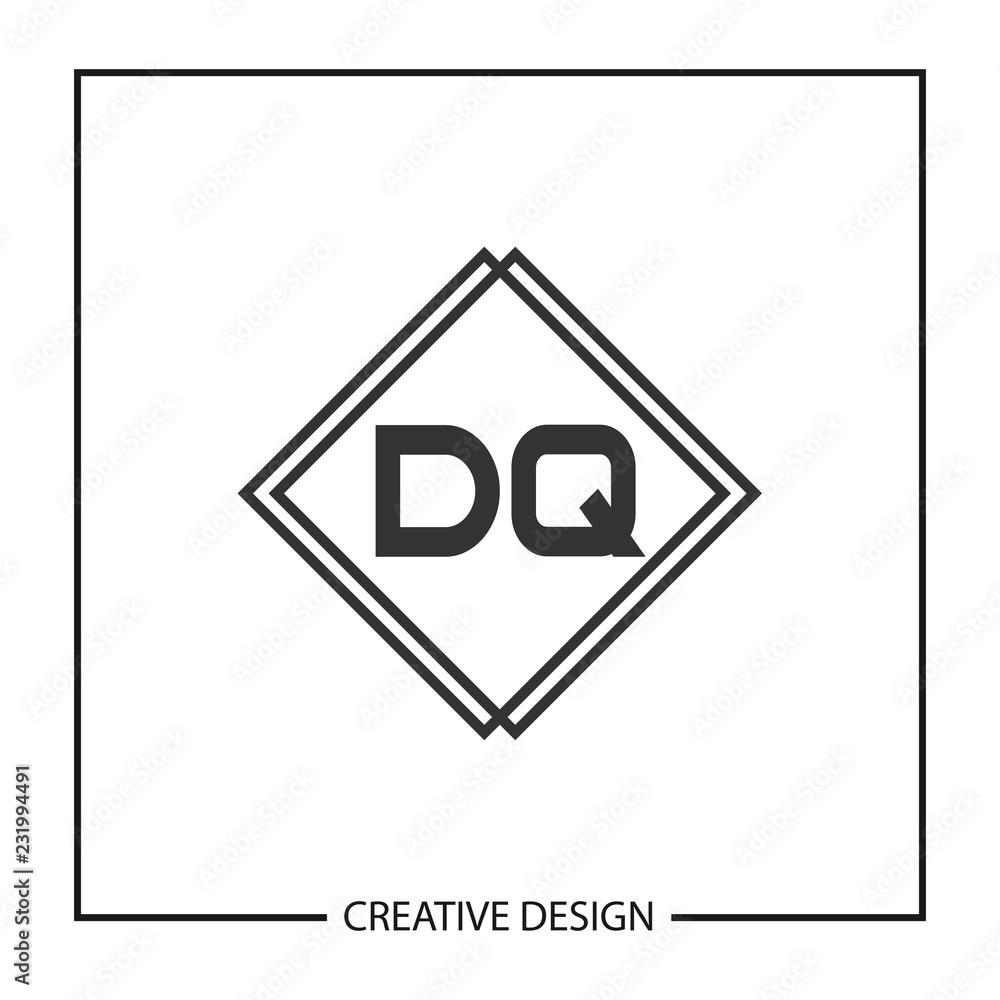 Initial Letter DQ Logo Template Design Vector Illustration Initial Letter DQ Logo Template Design Vector Illustration