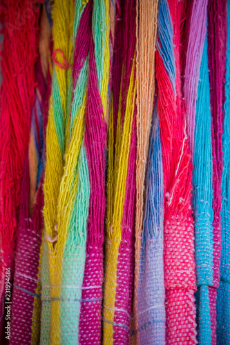Wool made Colorful Fabric © JuanFernandoVelez