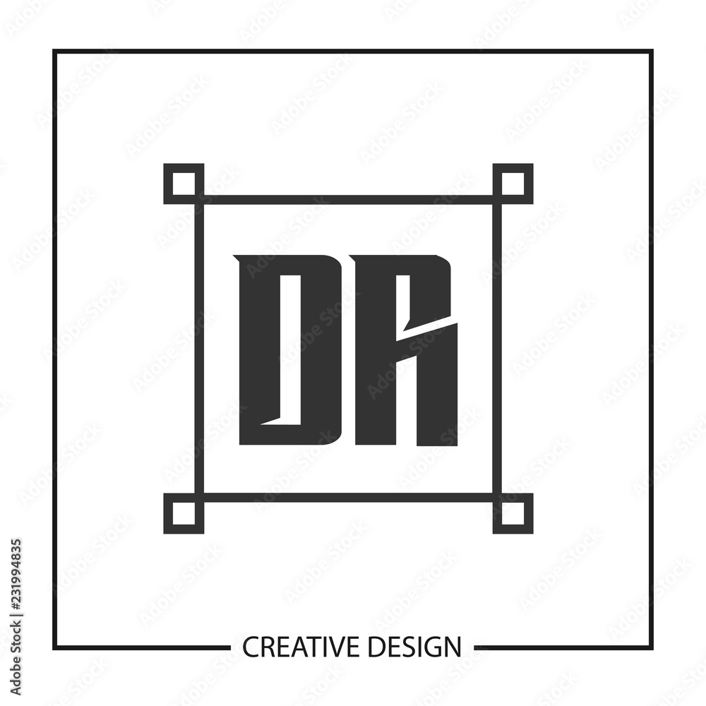 Initial Letter DR Logo Template Design Vector Illustration Initial Letter DR Logo Template Design Vector Illustration
