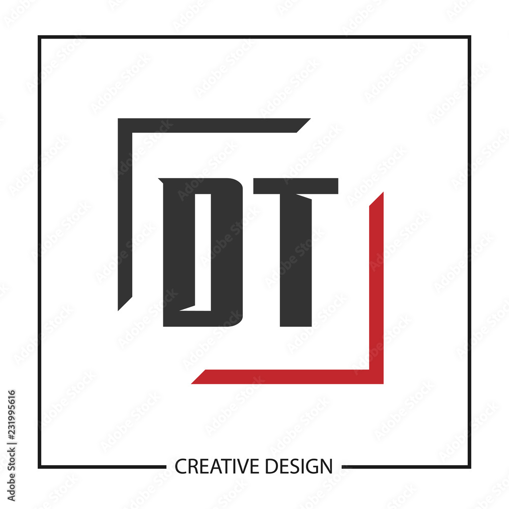 Initial Letter DT Logo Template Design Vector Illustration Initial Letter DT Logo Template Design Vector Illustration