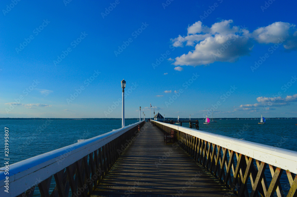 Pier on a clear day