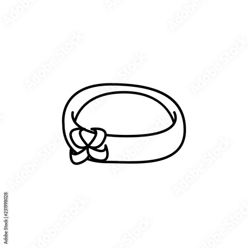 pillbox hat icon. Element of hat icon for mobile concept and web apps. Thin line pillbox hat icon can be used for web and mobile