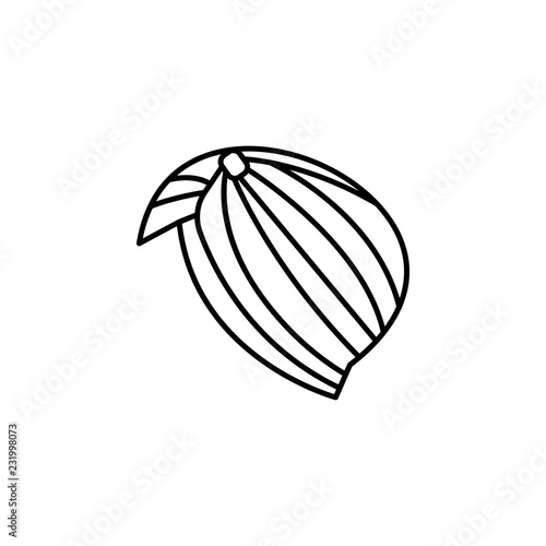 turban icon. Element of hat icon for mobile concept and web apps. Thin line turban icon can be used for web and mobile