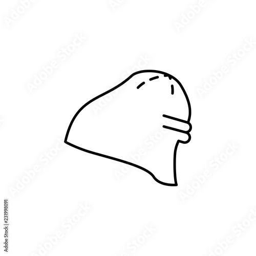 winter hat icon. Element of hat icon for mobile concept and web apps. Thin line winter hat icon can be used for web and mobile