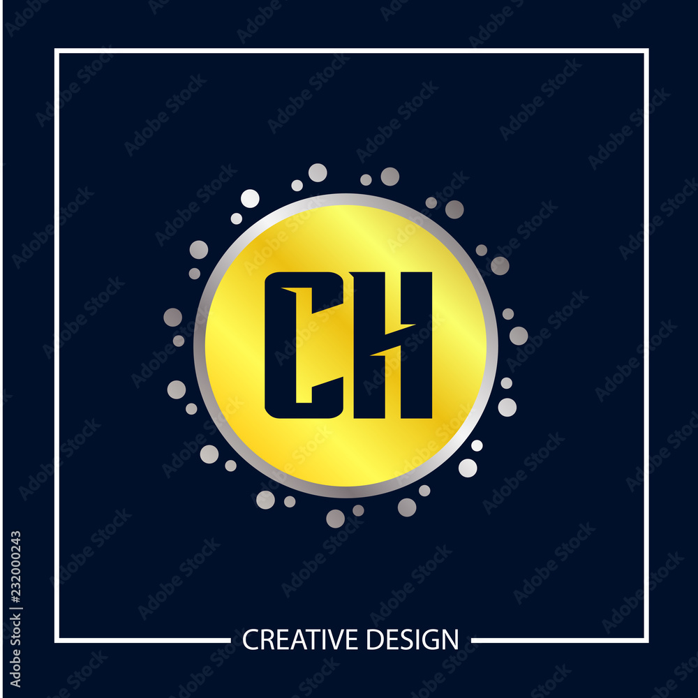 Initial Letter CH Logo Template Design Vector Illustration Initial Letter CH Logo Template Design Vector Illustration