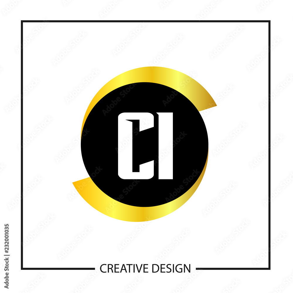Initial Letter CI Logo Template Design Vector Illustration Initial Letter CI Logo Template Design Vector Illustration