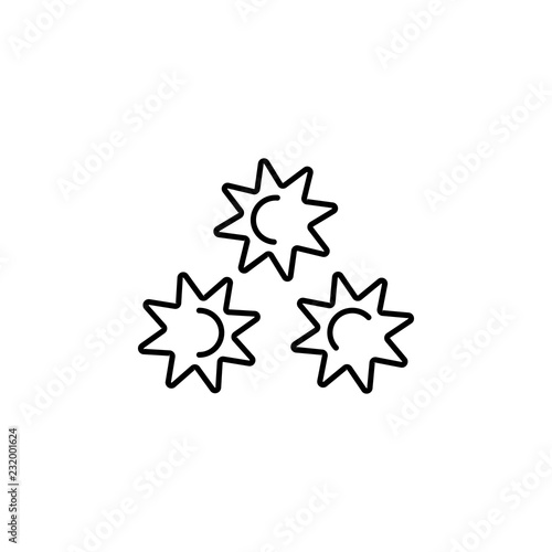 platelet, blood icon. Element of blood donation icon. Thin line icon for website design and development, app development