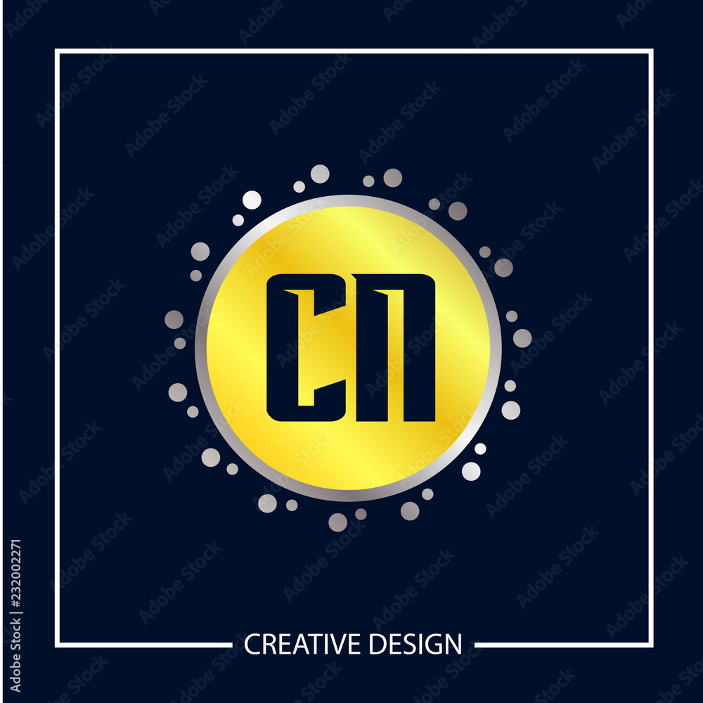 Initial Letter CN Logo Template Design Vector Illustration Initial Letter CN Logo Template Design Vector Illustration