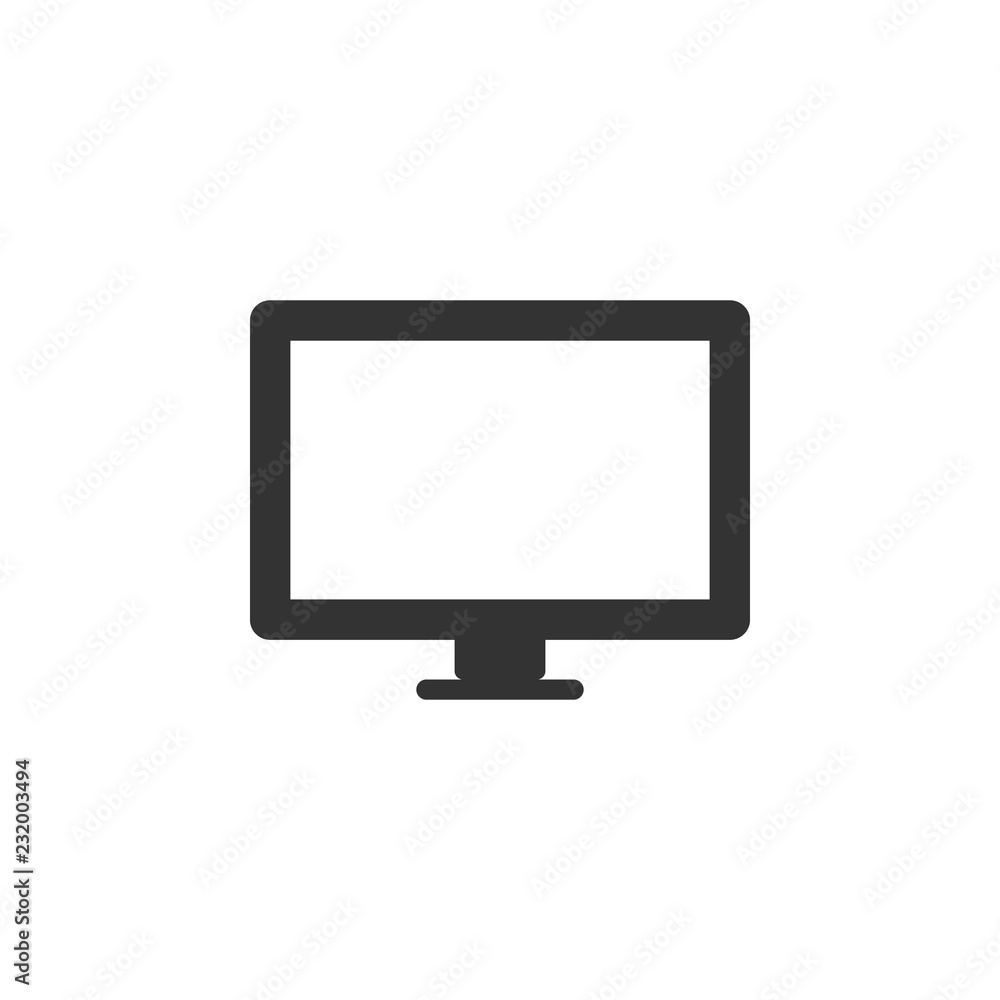 computer screen isolated simple icon computer screen isolated simple icon