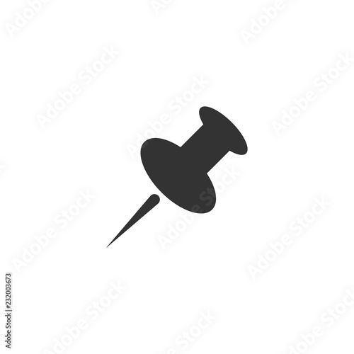 push pin isolated simple icon