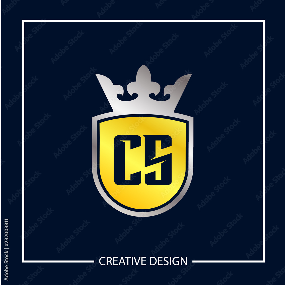 Initial Letter CS Logo Template Design Vector Illustration Initial Letter CS Logo Template Design Vector Illustration