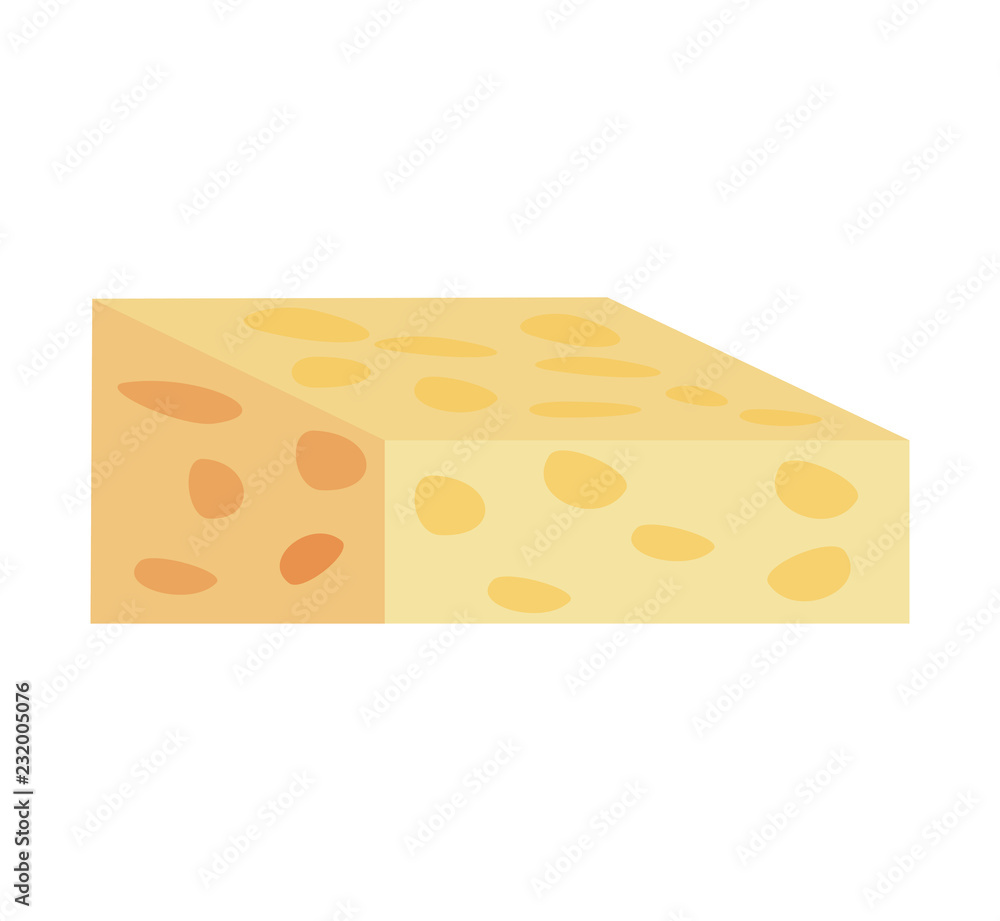 fresh cheese isolated icon