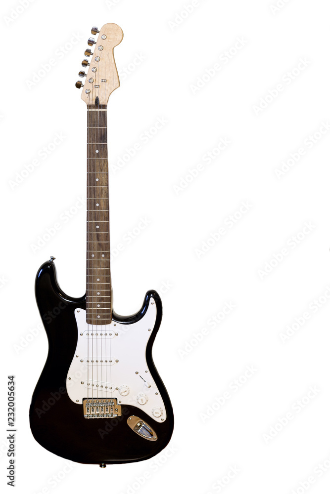 electric guitar isolated on white background