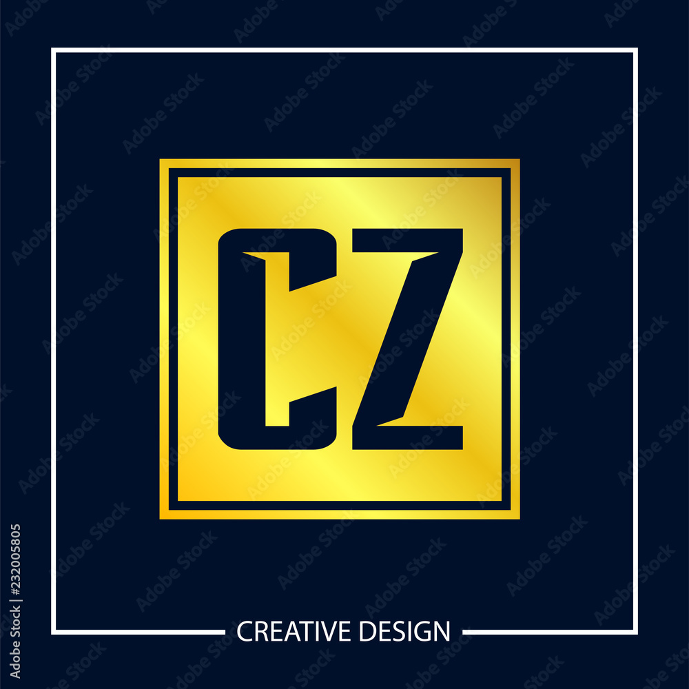 Initial Letter CZ Logo Template Design Vector Illustration Initial Letter CZ Logo Template Design Vector Illustration