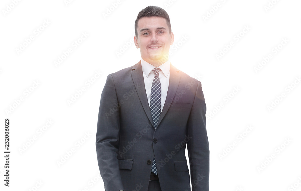 bottom view.Executive businessman goes forward bottom view.Executive businessman goes forward