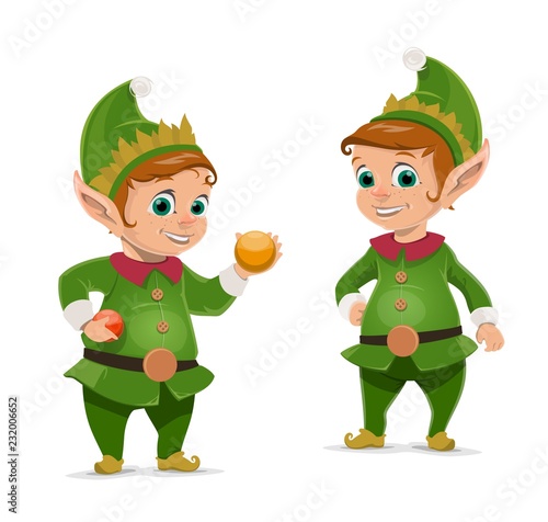 Christmas elf and Santa Claus helper