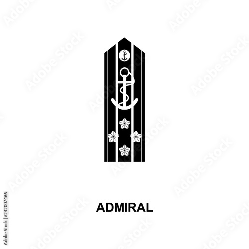 japan admiral military ranks and insignia glyph icon