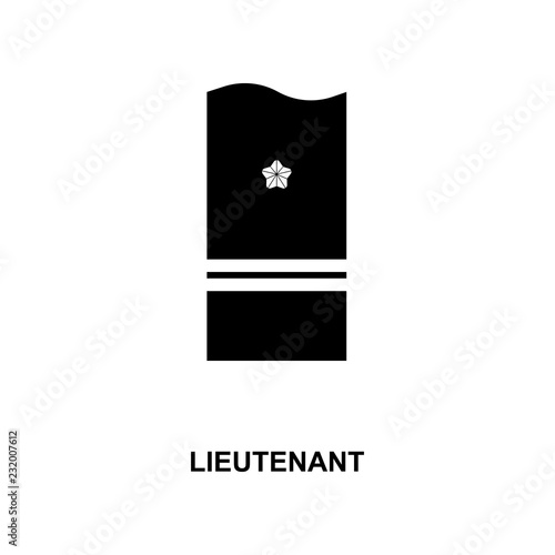 japan lieutenant military ranks and insignia glyph icon