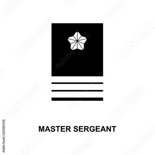 japan master sergeant military ranks and insignia glyph icon