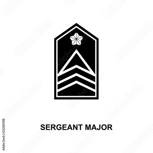 japan sergeant major military ranks and insignia glyph icon
