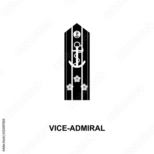 japan vice admiral military ranks and insignia glyph icon