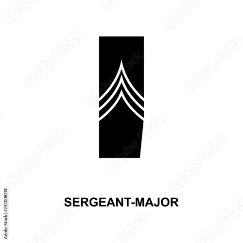 French sergeant major military ranks and insignia glyph icon