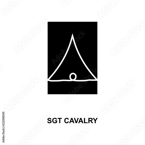 French sergeant cavalry military ranks and insignia glyph icon
