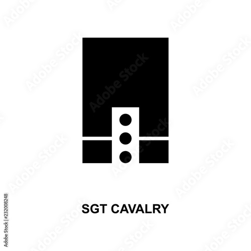 French sergeant cavalry military ranks and insignia glyph icon