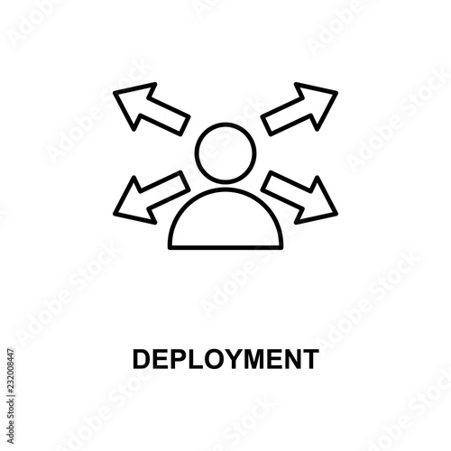 deployment line icon
