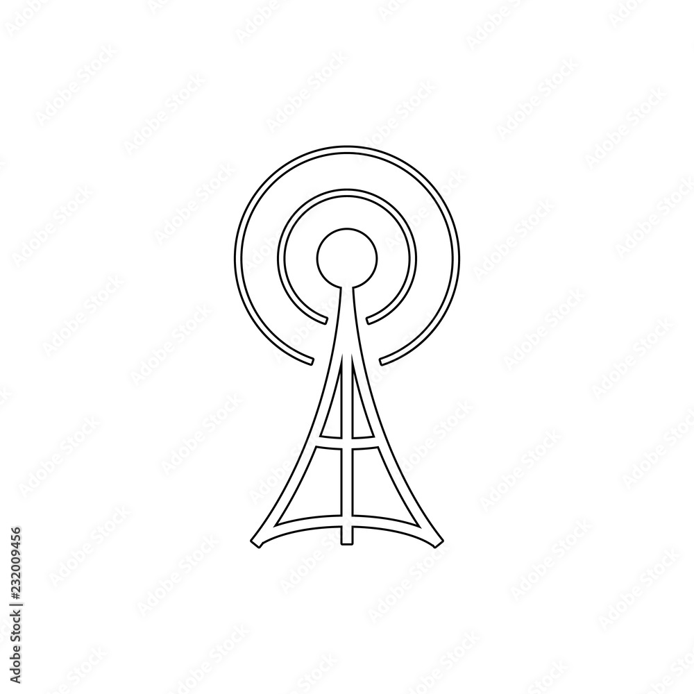 antena icon. Element of media for mobile concept and web apps illustration. Thin line icon for website design and development, app development antena icon. Element of media for mobile concept and web apps illustration. Thin line icon for website design and development, app development