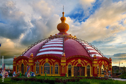 Photography The beautiful architecture art of Matryoshka doll Squrae of NZH Manzhouli in Inner Mongolia, China