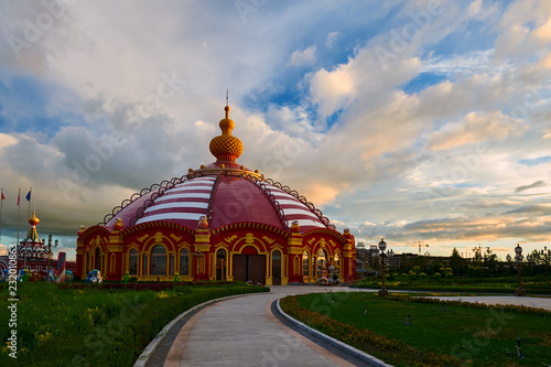 Photography The beautiful architecture art of Matryoshka doll Squrae of NZH Manzhouli in Inner Mongolia, China