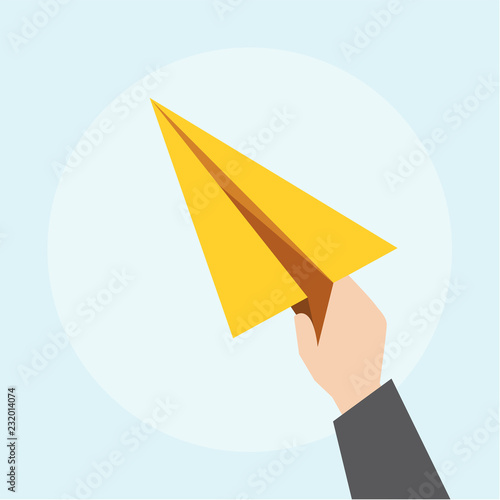 Illustration of paper plane icon
