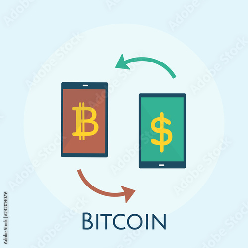 Illustration of bitcoin concept