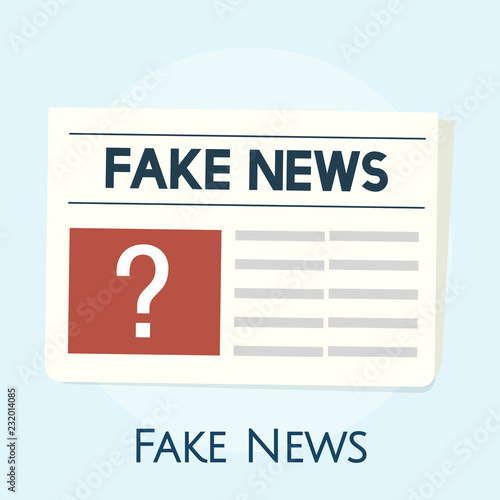 Illustration of fake news concept